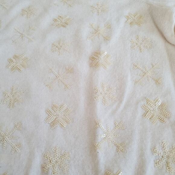 Talbots Lambswool Snowflake Sweater Petite - Picture 5 of 5